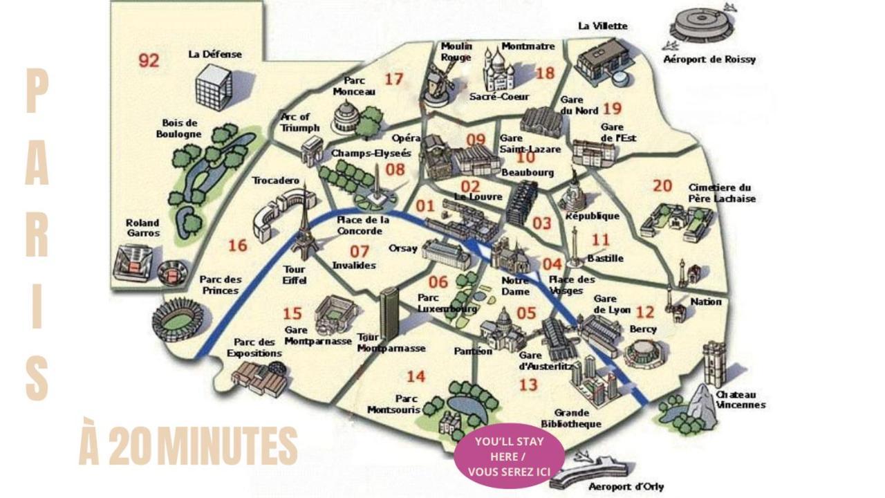 Appartement Cosy Au Calme A 20 Min De Paris Villejuif Exteriér fotografie